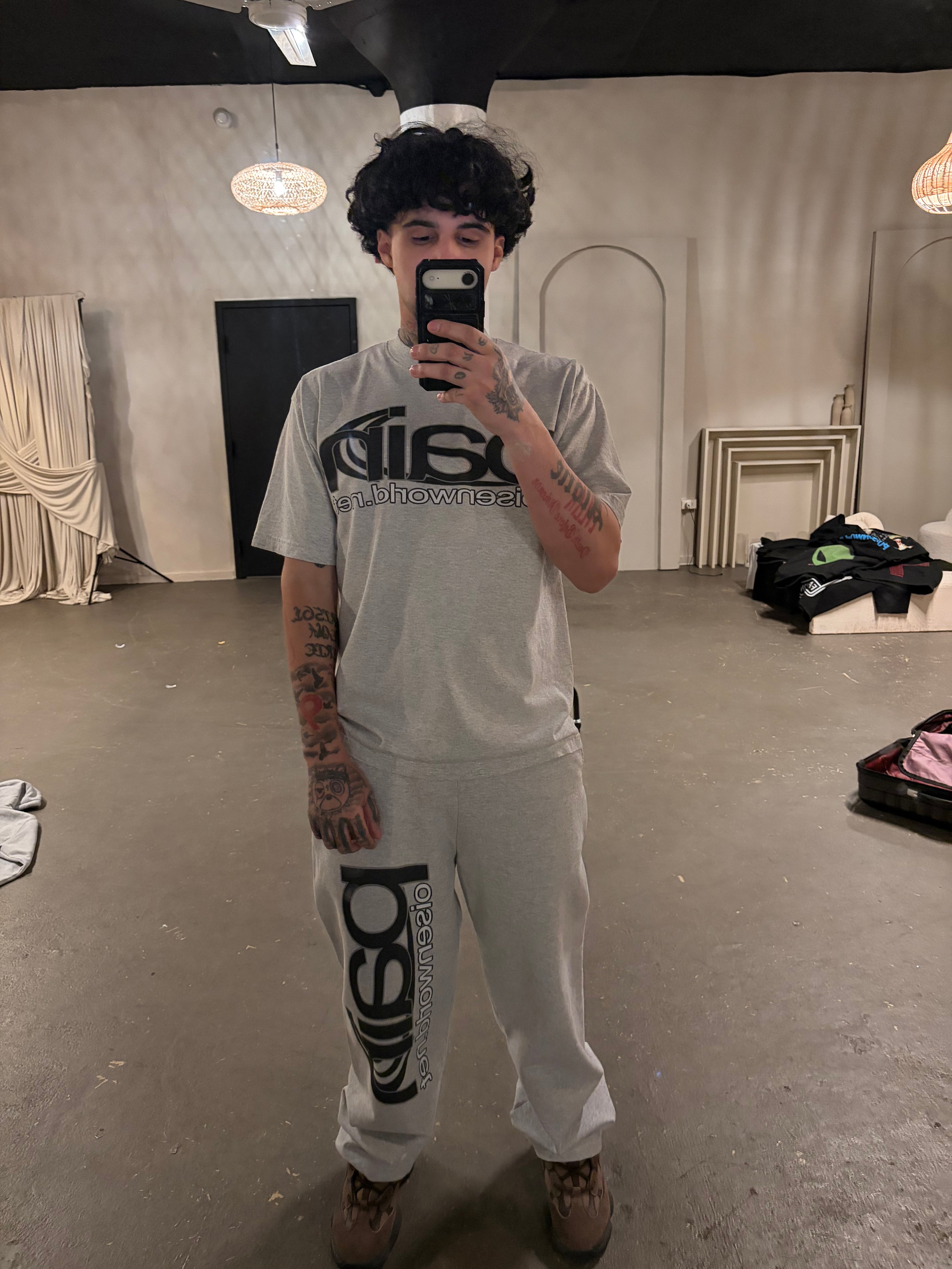Campaign Grey Ultra Heavyweight Straight Leg Sweatpants (ash grey)