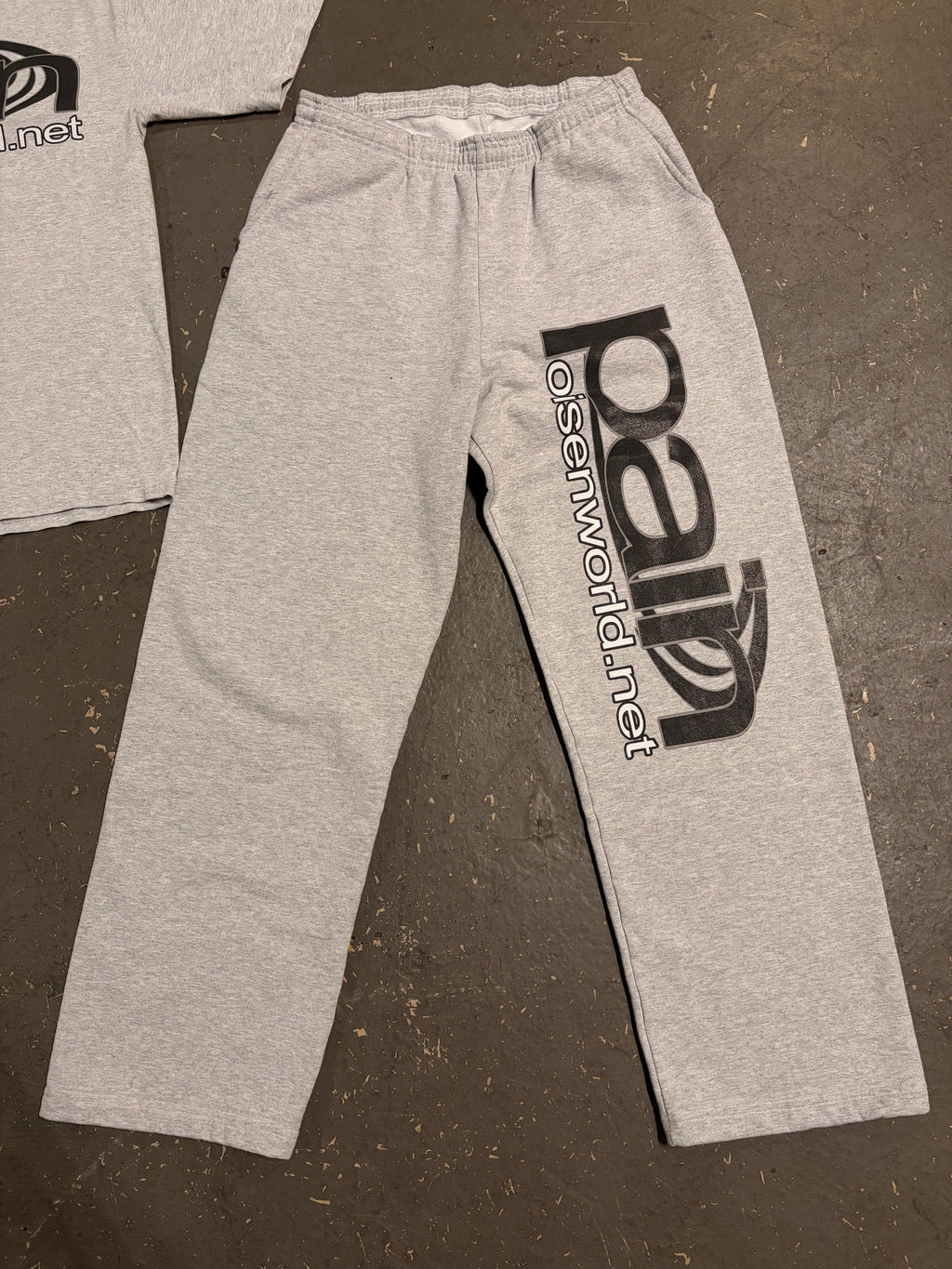 Campaign Grey Ultra Heavyweight Straight Leg Sweatpants (ash grey)