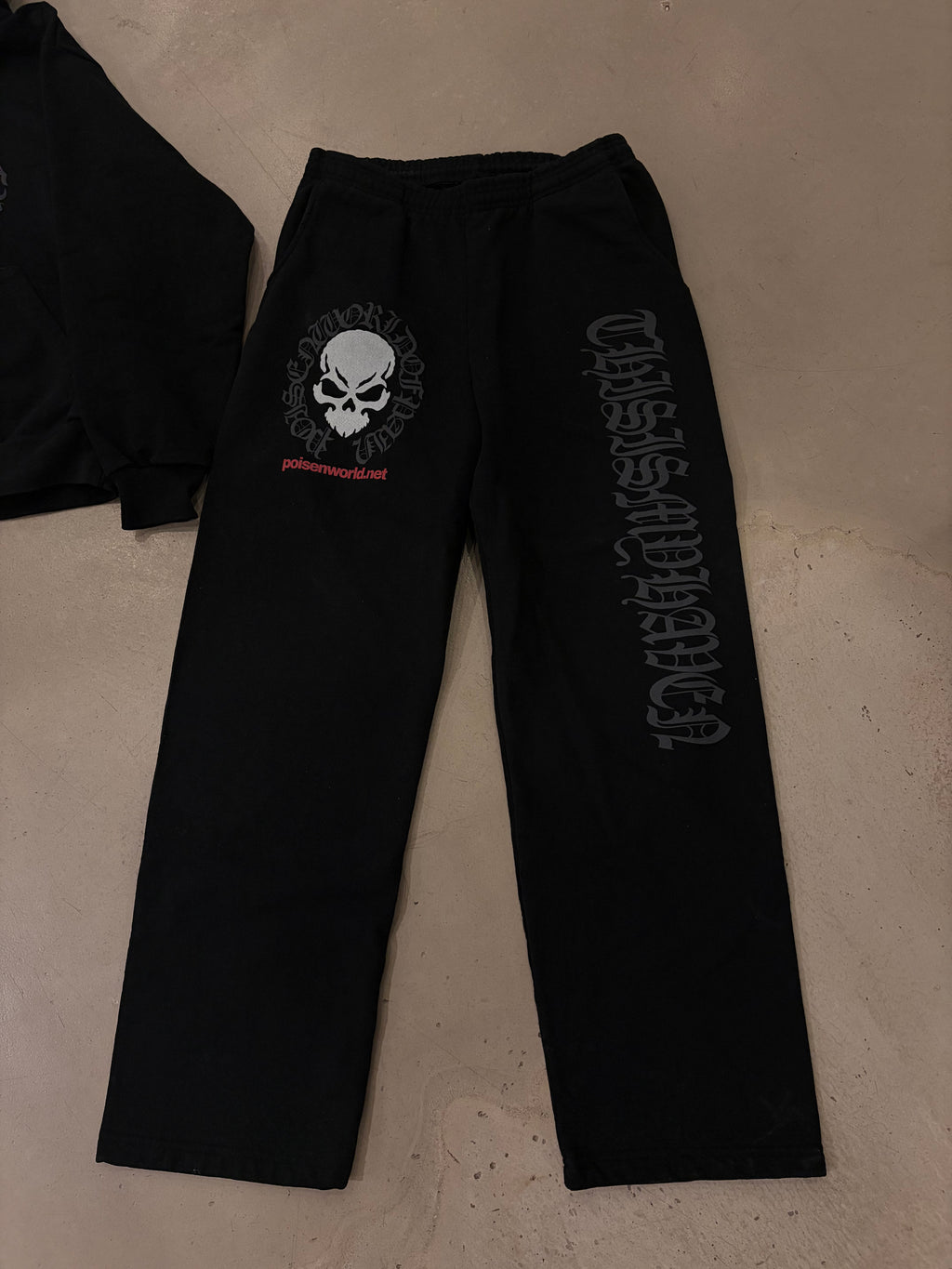 SANCTUARY Ultra Heavyweight Straight Leg Sweatpants (phantom black)