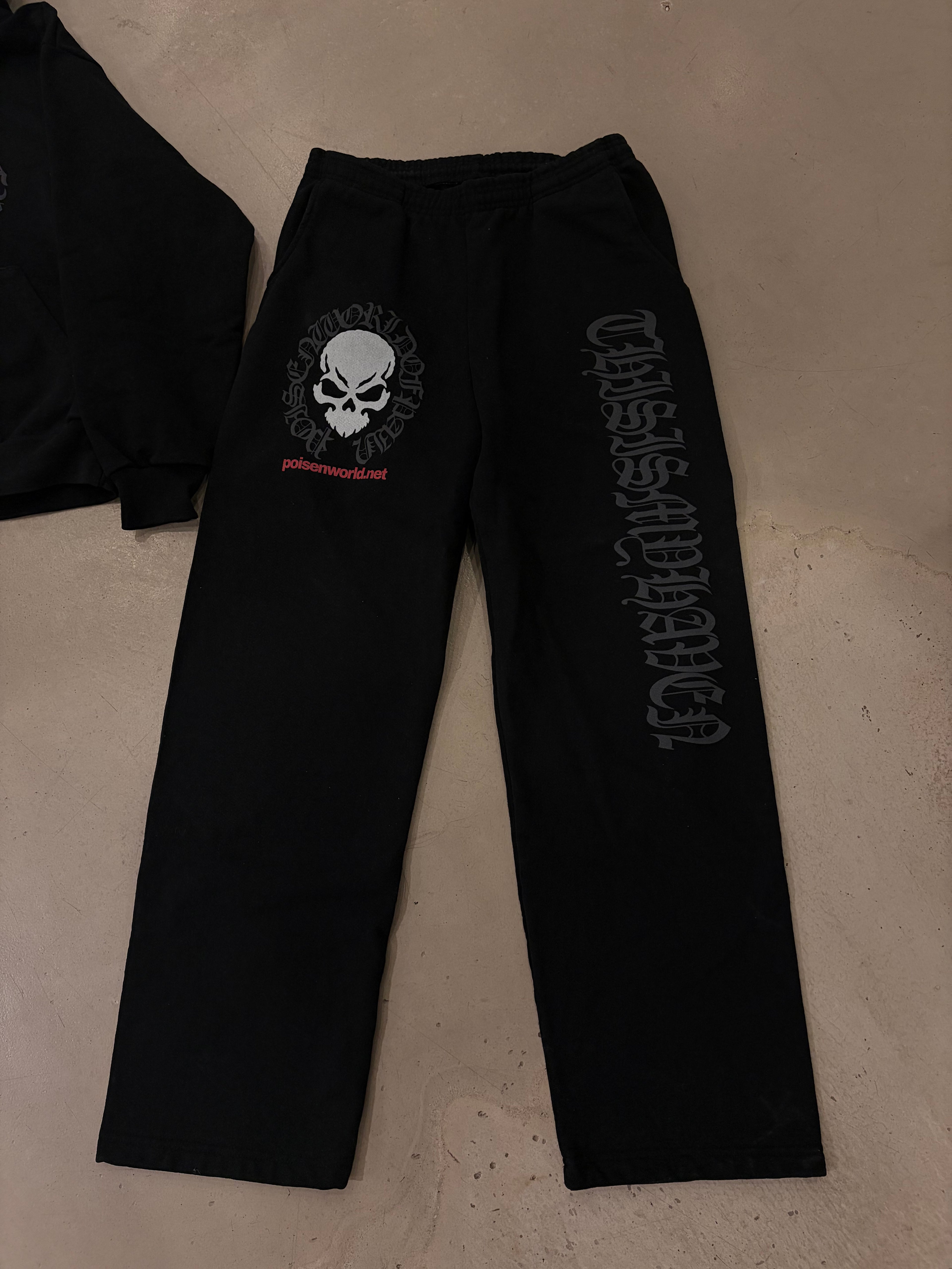 SANCTUARY Ultra Heavyweight Straight Leg Sweatpants (phantom black)