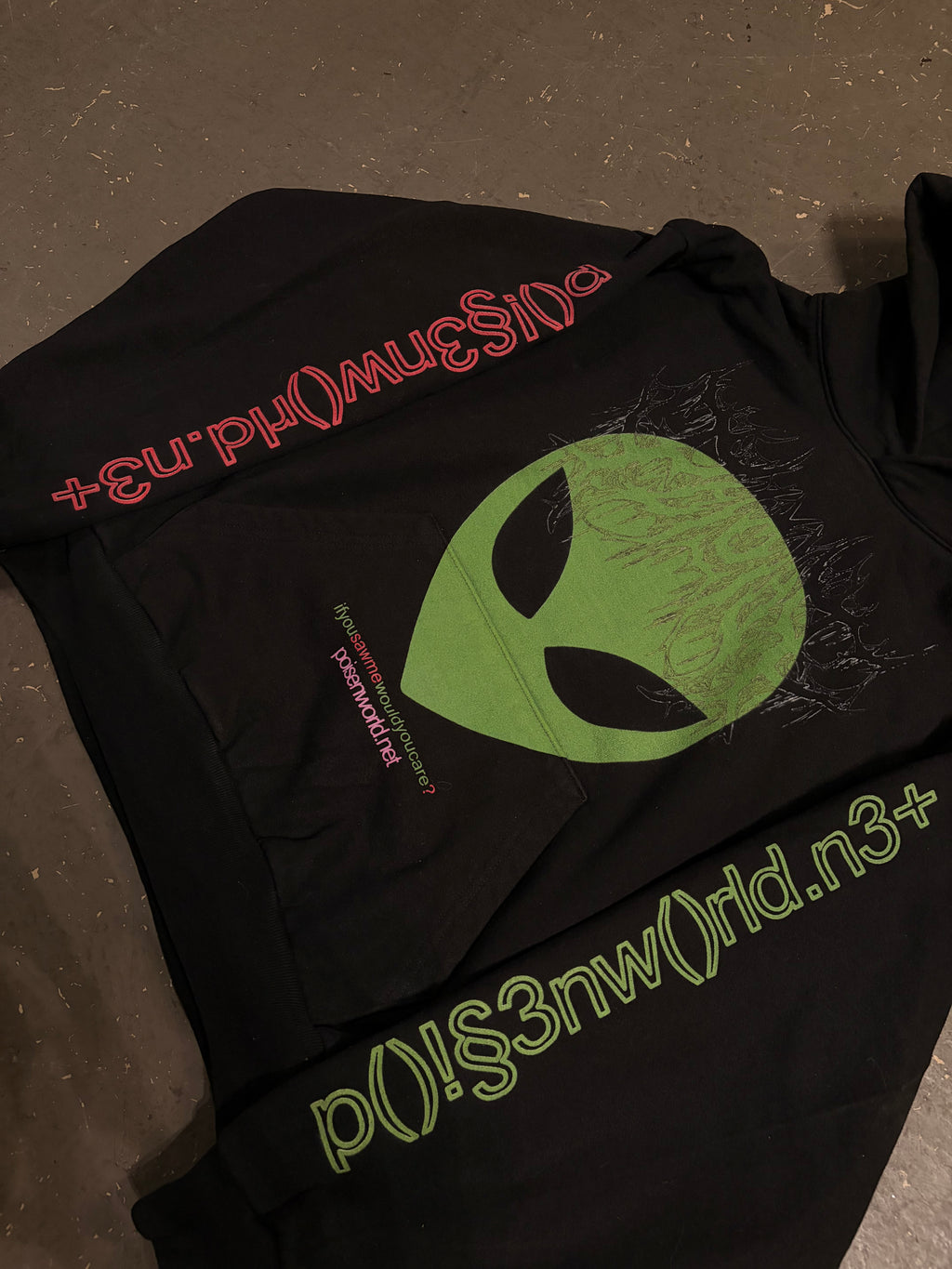 Ifyousawme ultra HEAVYWEIGHT HOODIE (phantom black)