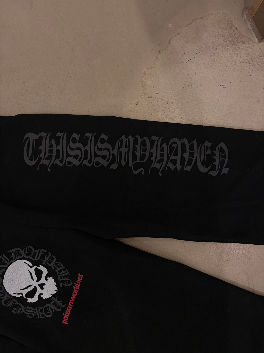 SANCTUARY Ultra Heavyweight Straight Leg Sweatpants (phantom black)