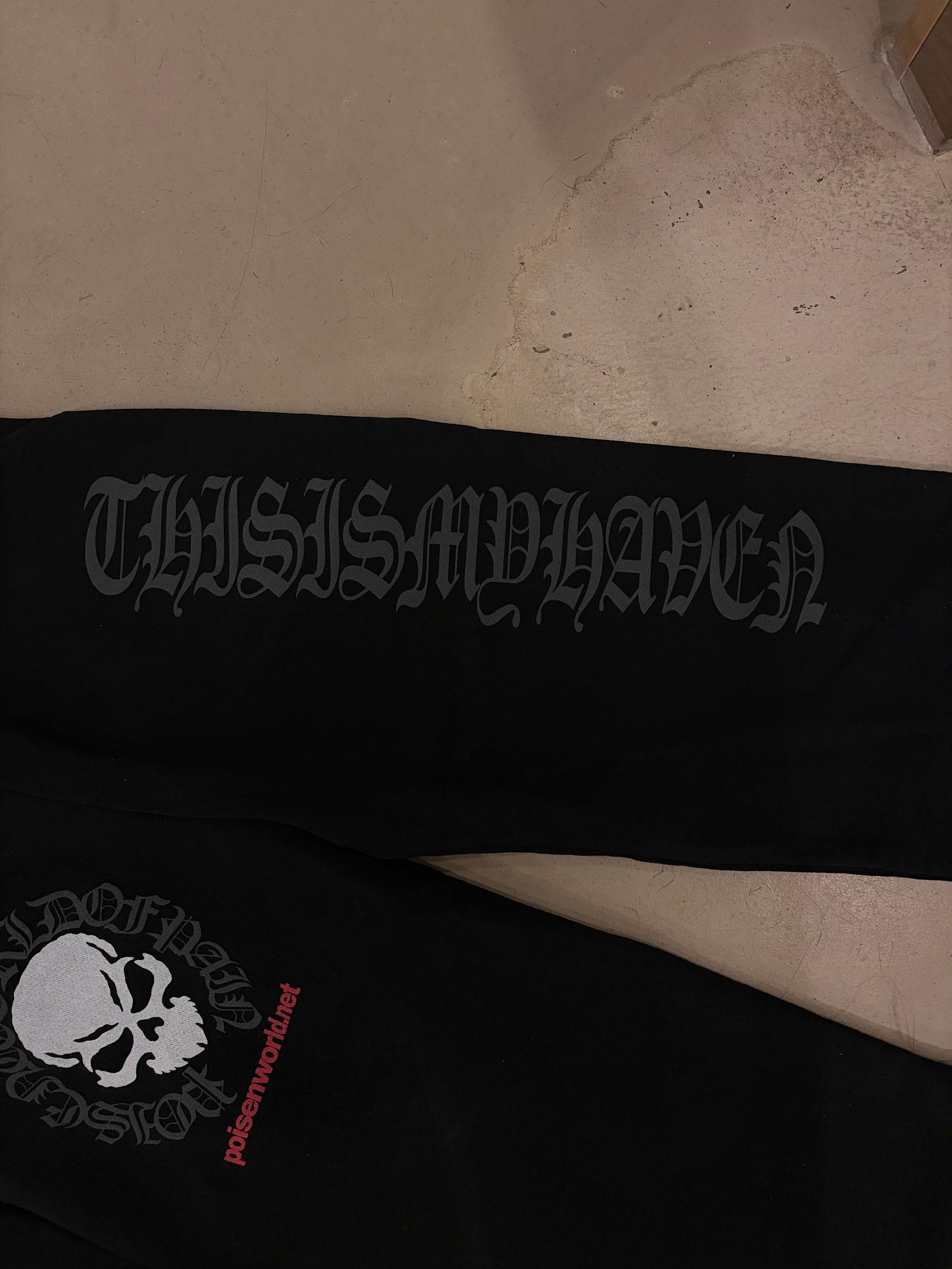 SANCTUARY Ultra Heavyweight Straight Leg Sweatpants (phantom black)