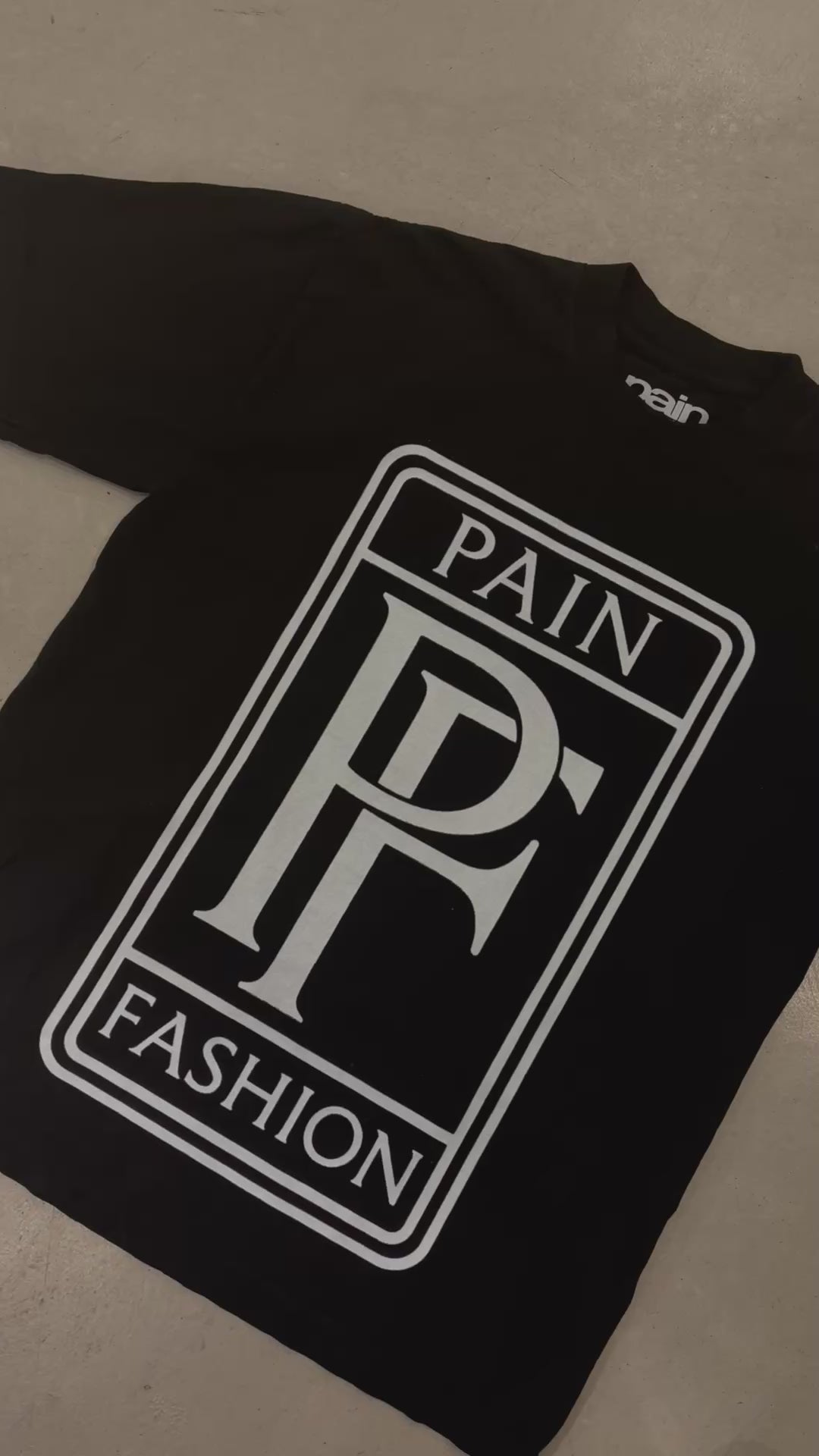 PAIN FASHION PREMIUM TEE (PHANTOM BLACK)